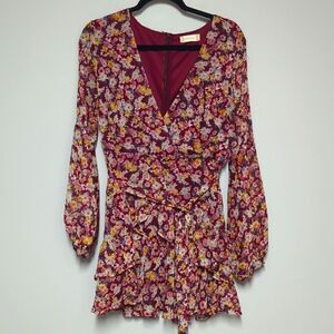 Altard State Maroon Floral Dress